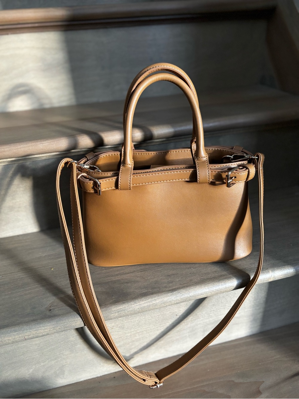 Call It Spring Camel Top-Handle Crossbody Bag